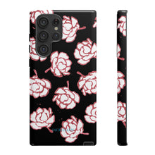 Load image into Gallery viewer, Black Floral Phone Case