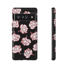Load image into Gallery viewer, Black Floral Phone Case