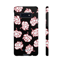 Load image into Gallery viewer, Black Floral Phone Case