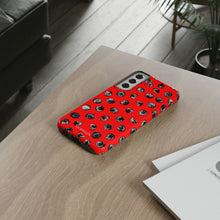 Load image into Gallery viewer, Black and Red Dot Phone Case
