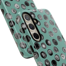 Load image into Gallery viewer, Black and Teal Dot Phone Case