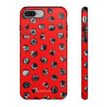 Load image into Gallery viewer, Black and Red Dot Phone Case