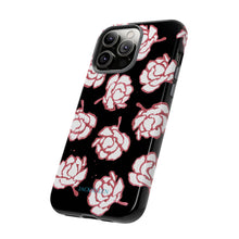 Load image into Gallery viewer, Black Floral Phone Case