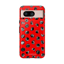 Load image into Gallery viewer, Black and Red Dot Phone Case