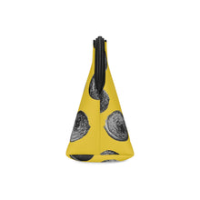Load image into Gallery viewer, Yellow & Black Dot Cosmetic Bag