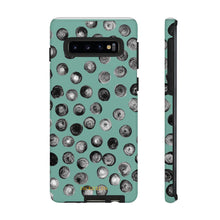 Load image into Gallery viewer, Black and Teal Dot Phone Case