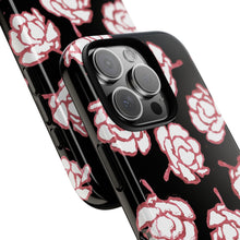 Load image into Gallery viewer, Black Floral Phone Case
