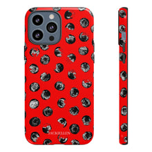 Load image into Gallery viewer, Black and Red Dot Phone Case