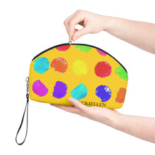 Load image into Gallery viewer, Rainbow Dot Cosmetic Bag