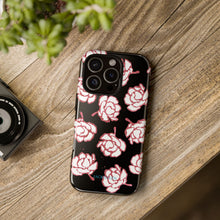 Load image into Gallery viewer, Black Floral Phone Case