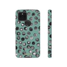 Load image into Gallery viewer, Black and Teal Dot Phone Case