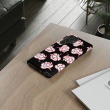Load image into Gallery viewer, Black Floral Phone Case