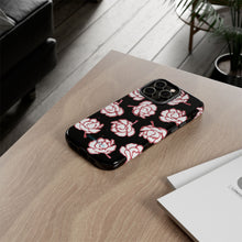 Load image into Gallery viewer, Black Floral Phone Case