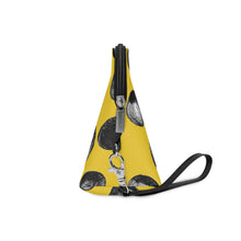 Load image into Gallery viewer, Yellow & Black Dot Cosmetic Bag