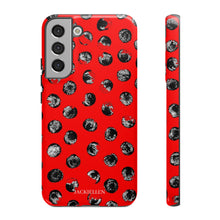 Load image into Gallery viewer, Black and Red Dot Phone Case