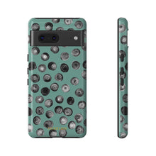 Load image into Gallery viewer, Black and Teal Dot Phone Case