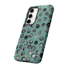 Load image into Gallery viewer, Black and Teal Dot Phone Case