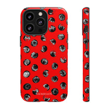Load image into Gallery viewer, Black and Red Dot Phone Case