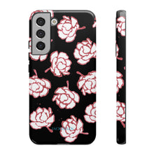 Load image into Gallery viewer, Black Floral Phone Case