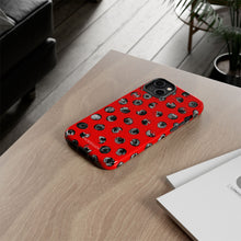 Load image into Gallery viewer, Black and Red Dot Phone Case