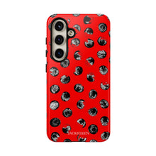 Load image into Gallery viewer, Black and Red Dot Phone Case