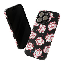 Load image into Gallery viewer, Black Floral Phone Case