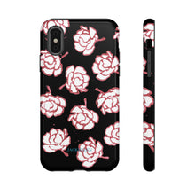 Load image into Gallery viewer, Black Floral Phone Case