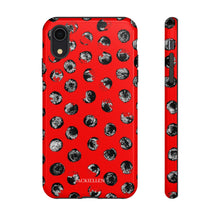Load image into Gallery viewer, Black and Red Dot Phone Case