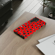 Load image into Gallery viewer, Black and Red Dot Phone Case