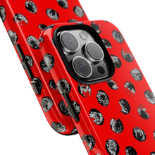 Load image into Gallery viewer, Black and Red Dot Phone Case