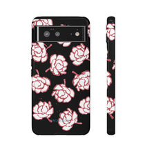Load image into Gallery viewer, Black Floral Phone Case