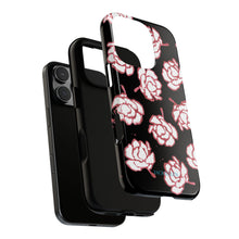 Load image into Gallery viewer, Black Floral Phone Case