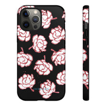 Load image into Gallery viewer, Black Floral Phone Case