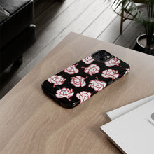 Load image into Gallery viewer, Black Floral Phone Case