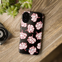 Load image into Gallery viewer, Black Floral Phone Case