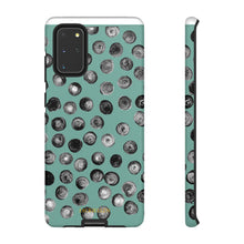 Load image into Gallery viewer, Black and Teal Dot Phone Case