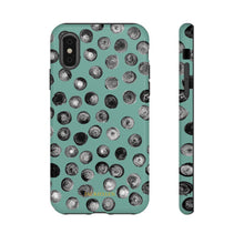 Load image into Gallery viewer, Black and Teal Dot Phone Case
