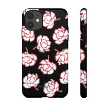 Load image into Gallery viewer, Black Floral Phone Case