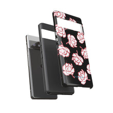Load image into Gallery viewer, Black Floral Phone Case