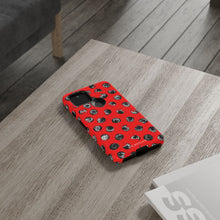 Load image into Gallery viewer, Black and Red Dot Phone Case