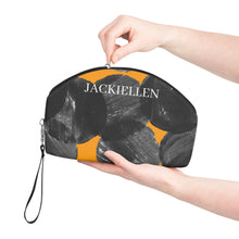 Load image into Gallery viewer, Black Dot Cosmetic Bag