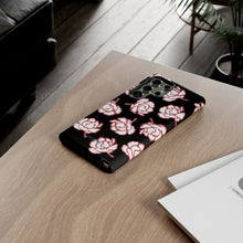Load image into Gallery viewer, Black Floral Phone Case