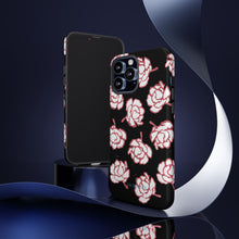 Load image into Gallery viewer, Black Floral Phone Case