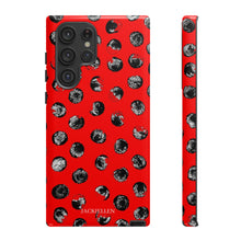 Load image into Gallery viewer, Black and Red Dot Phone Case