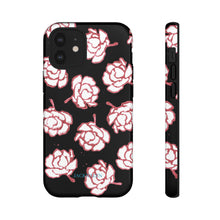 Load image into Gallery viewer, Black Floral Phone Case