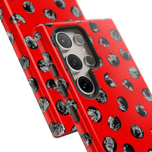 Load image into Gallery viewer, Black and Red Dot Phone Case