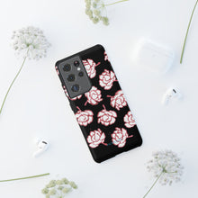 Load image into Gallery viewer, Black Floral Phone Case