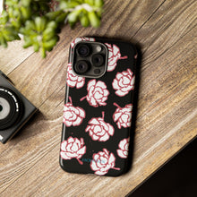 Load image into Gallery viewer, Black Floral Phone Case