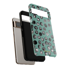 Load image into Gallery viewer, Black and Teal Dot Phone Case