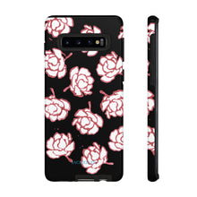 Load image into Gallery viewer, Black Floral Phone Case